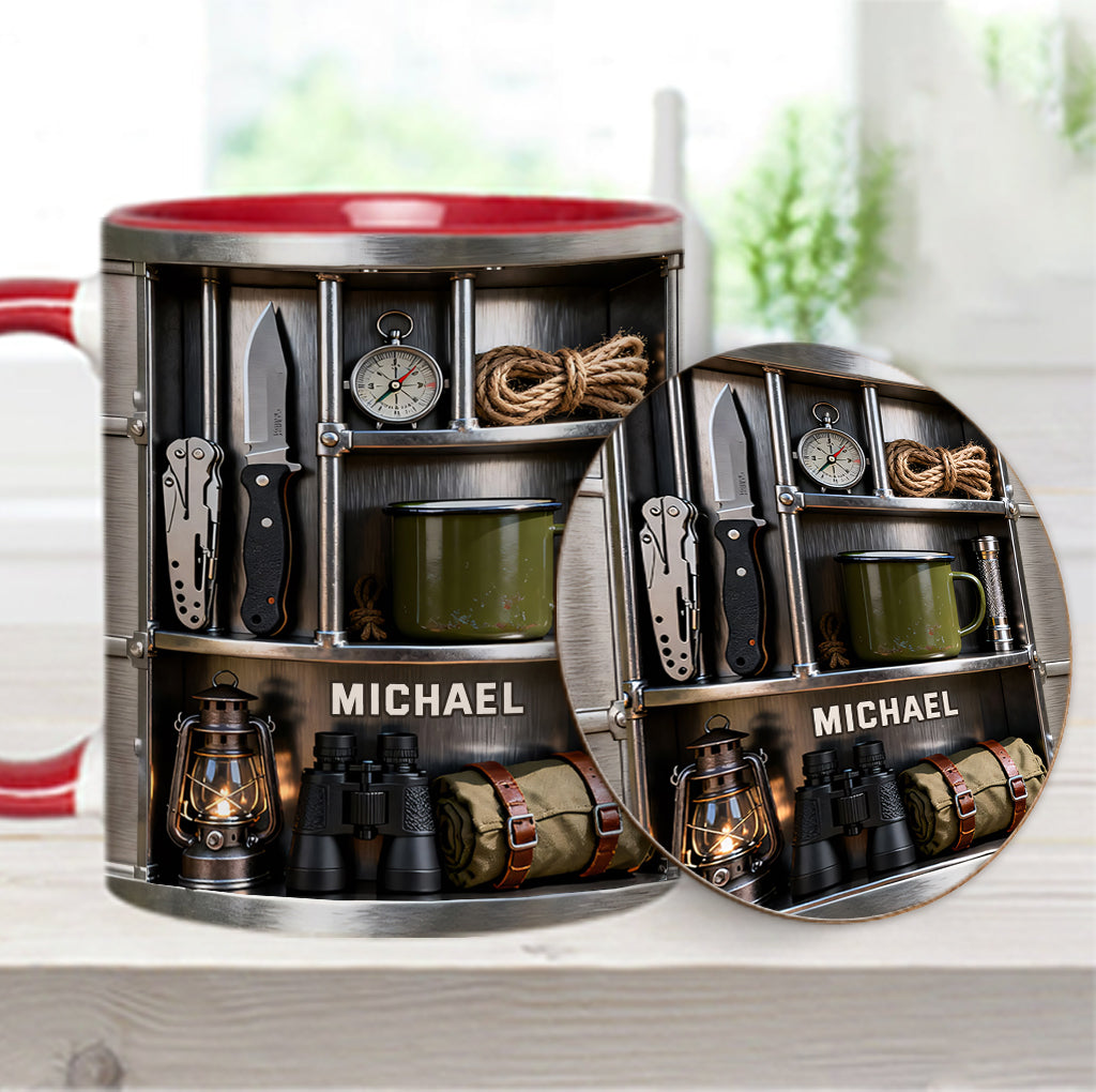 Love Camping - Personalized Camping Accent Mug & Coaster