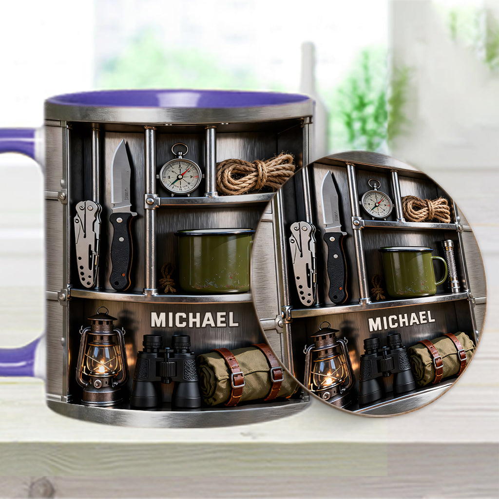 Love Camping - Personalized Camping Accent Mug & Coaster