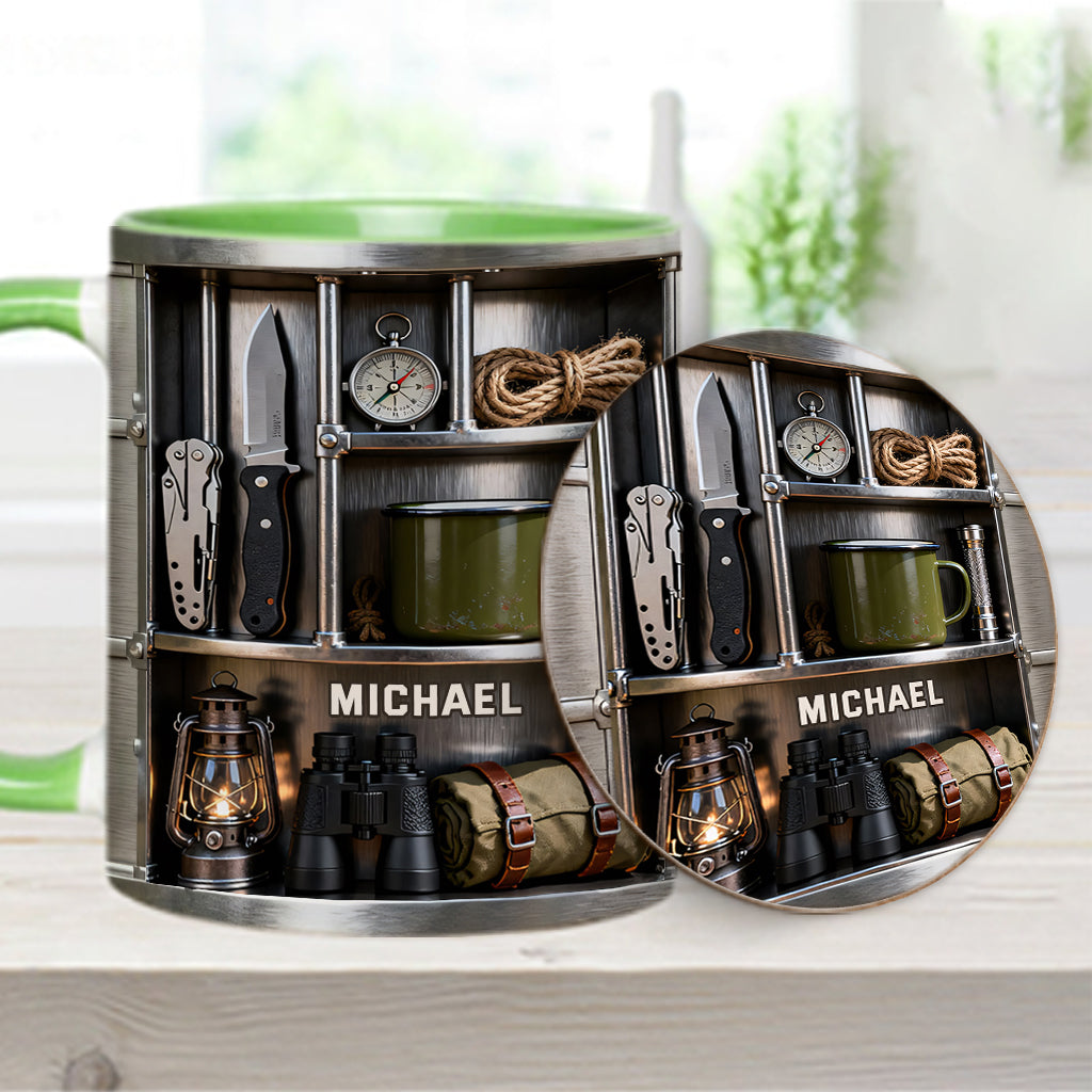 Love Camping - Personalized Camping Accent Mug & Coaster