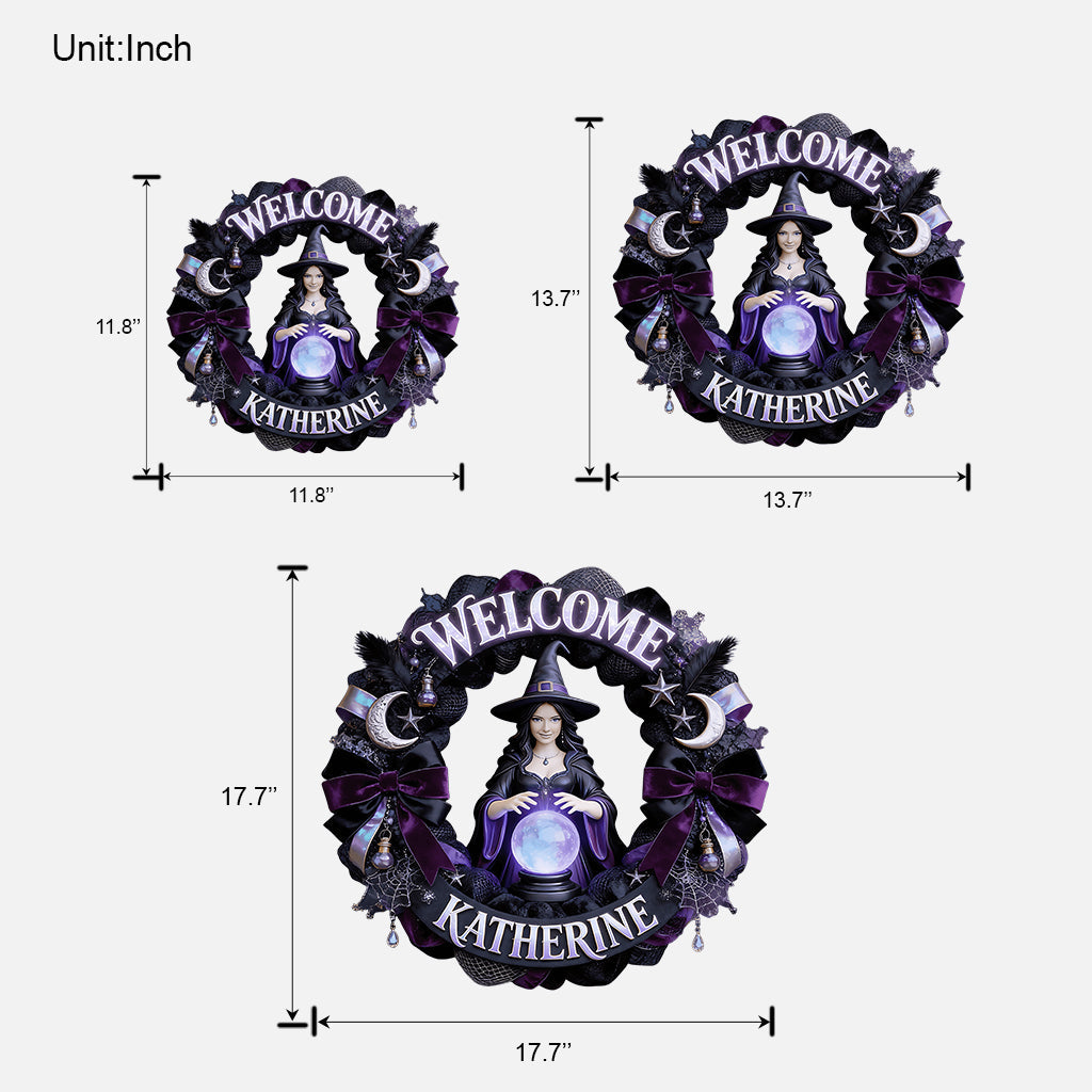 Any Photo Welcome Witches - Personalized Witch Custom Shaped Wood Sign