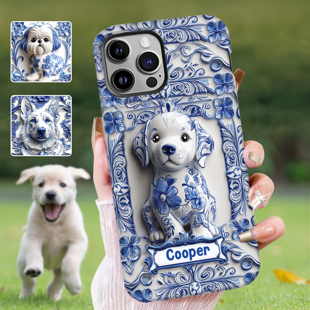 Cute Labrador Retriever - Personalized Dog Full Print Phone Case
