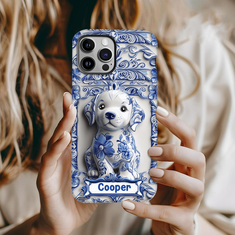 Cute Labrador Retriever - Personalized Dog Full Print Phone Case