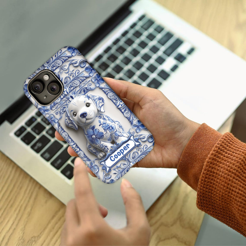 Cute Labrador Retriever - Personalized Dog Full Print Phone Case