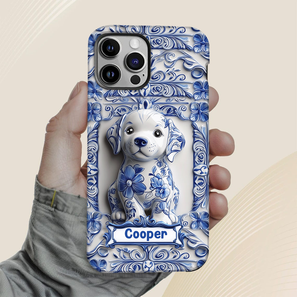 Cute Labrador Retriever - Personalized Dog Full Print Phone Case