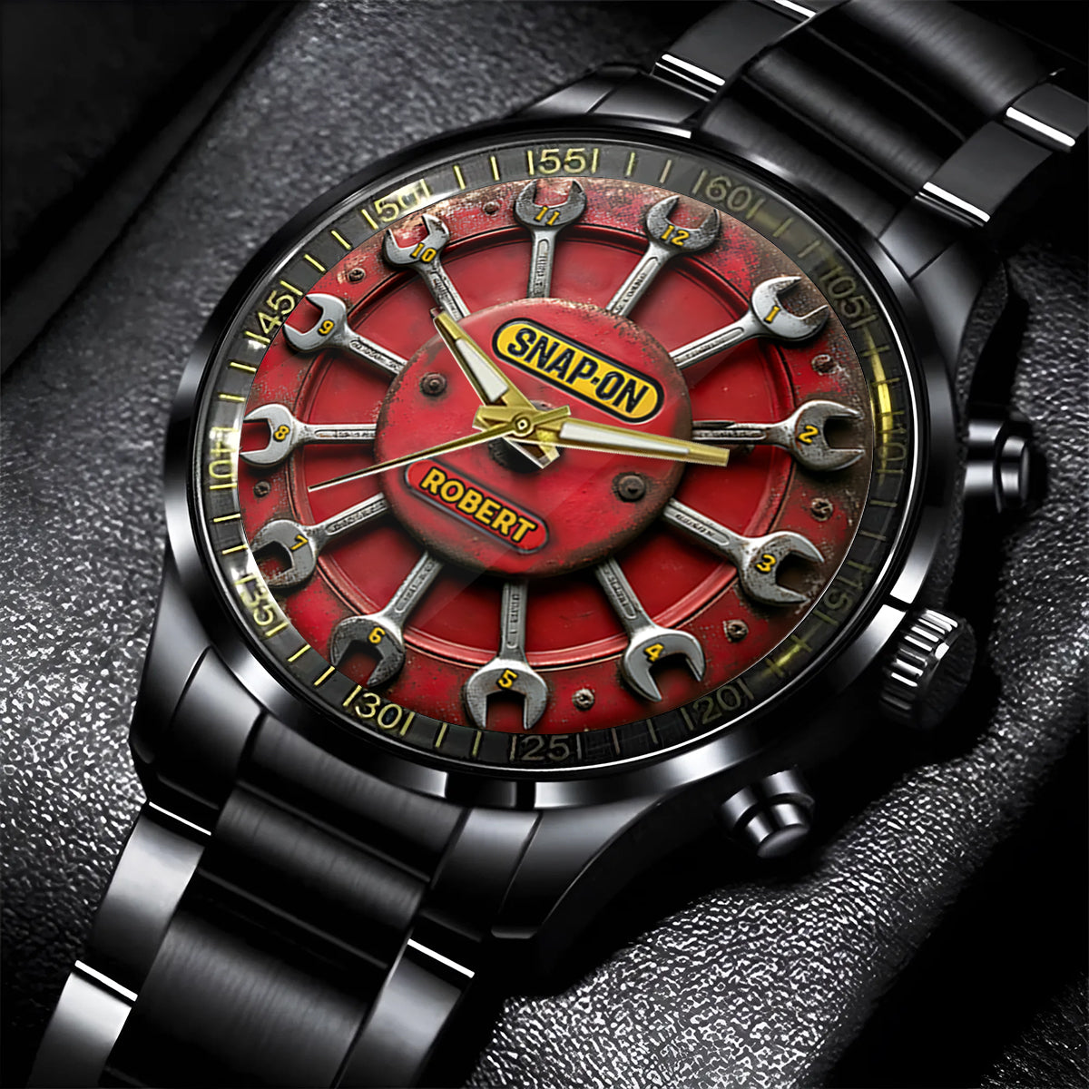 Time To Snap-On - Personalized Mechanic Hand Watch