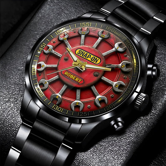 Time To Snap-On - Personalized Mechanic Hand Watch