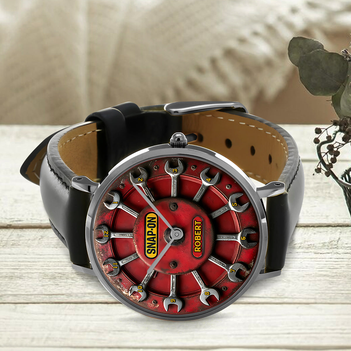 Time To Snap-On - Personalized Mechanic Hand Watch