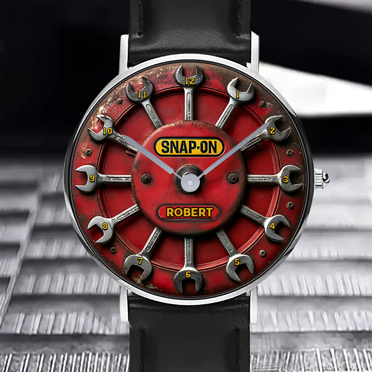 Time To Snap-On - Personalized Mechanic Hand Watch