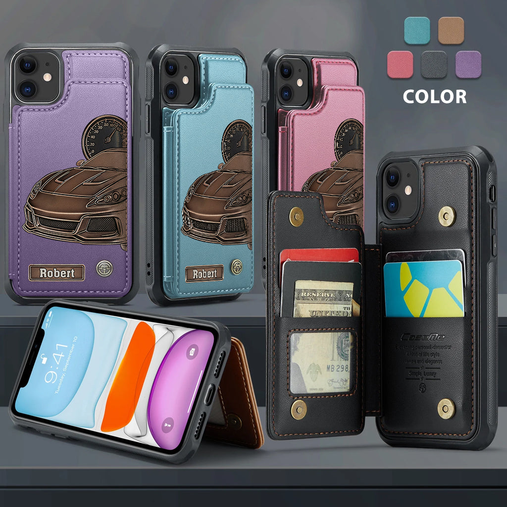 Love High Speed - Personalized Racing Wallet Phone Case