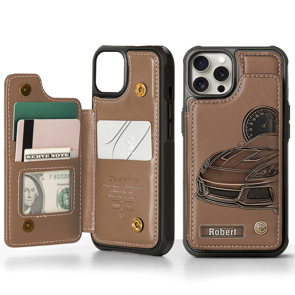 Love High Speed - Personalized Racing Wallet Phone Case