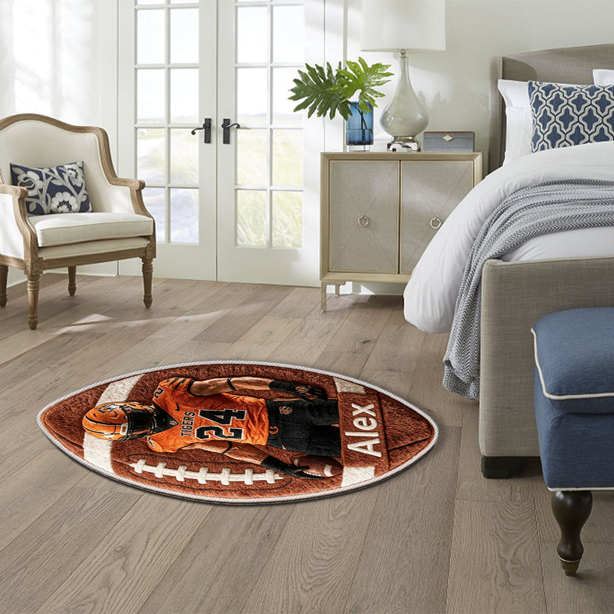 Any Sport Any Photo - Personalized Football Non-Slip Tufted Rug