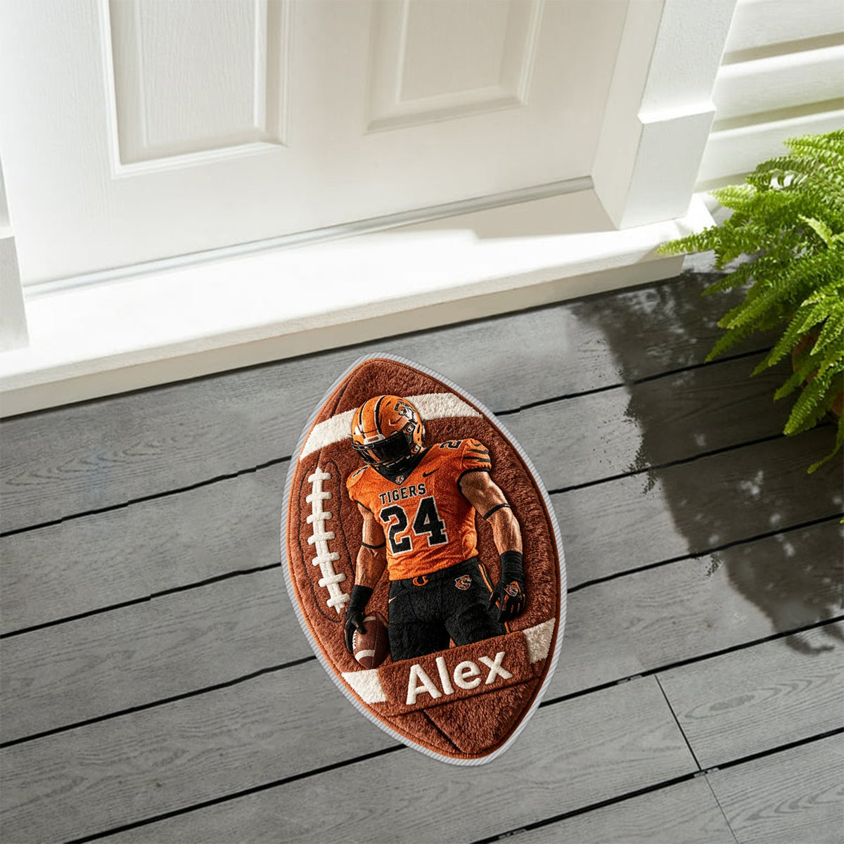 Any Sport Any Photo - Personalized Football Non-Slip Tufted Rug
