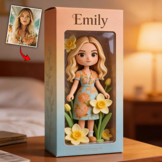 Custom Any Photo Birthmonth Flower - Personalized Self Love Custom Shaped Acrylic Plaque