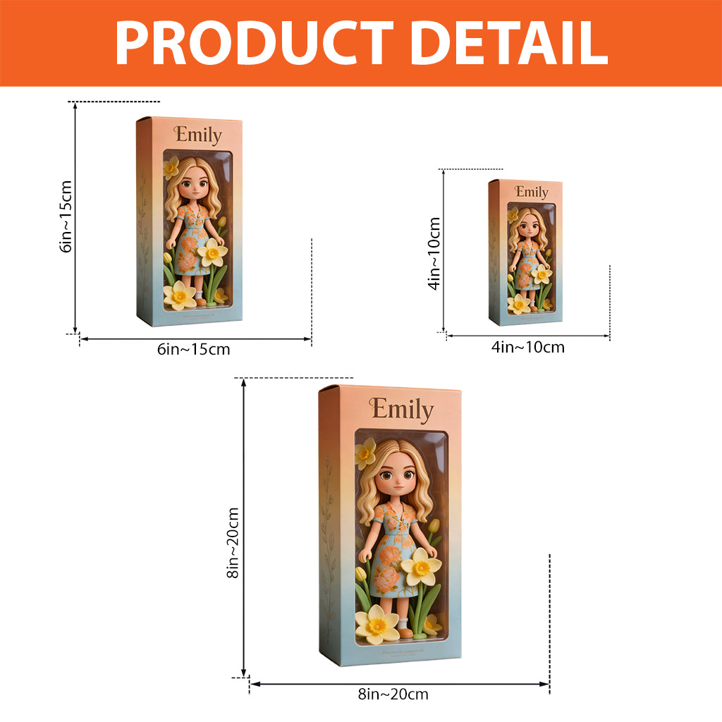 Custom Any Photo Birthmonth Flower - Personalized Self Love Custom Shaped Acrylic Plaque