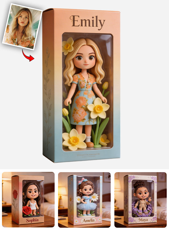 Custom Any Photo Birthmonth Flower - Personalized Self Love Custom Shaped Acrylic Plaque