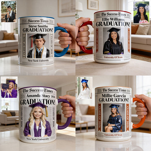 The Success Times - Personalized Graduation Accent Mug