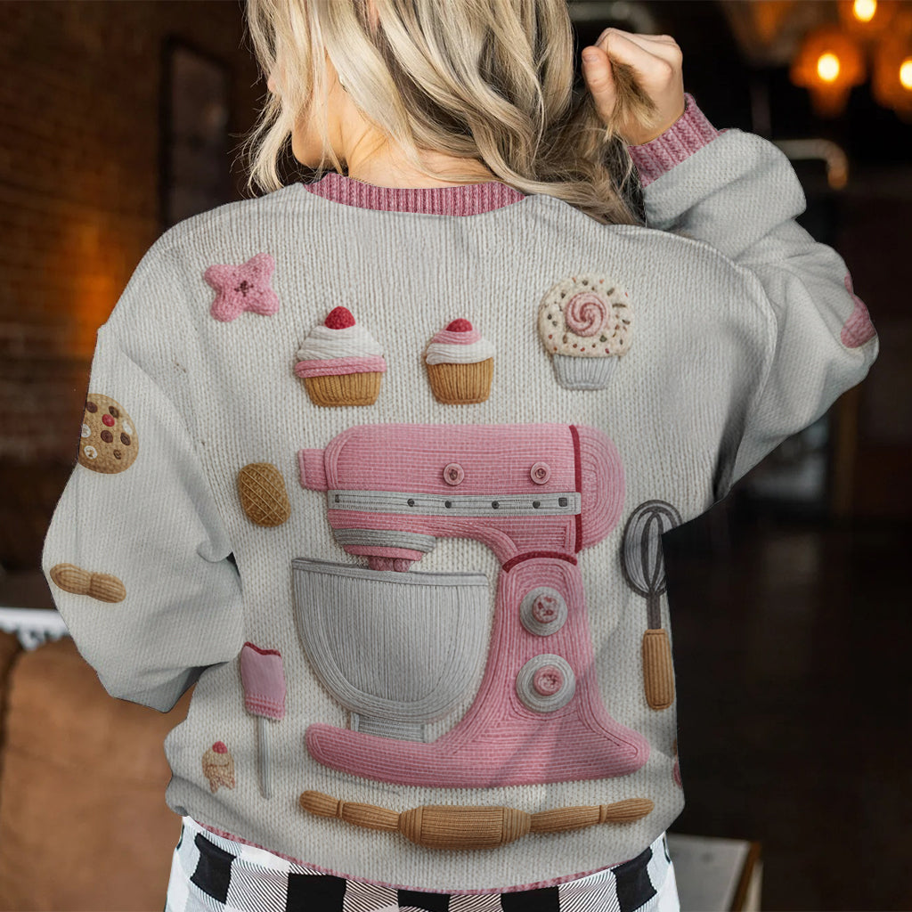 Baking Is My Love - Personalized Baking Ugly Sweater