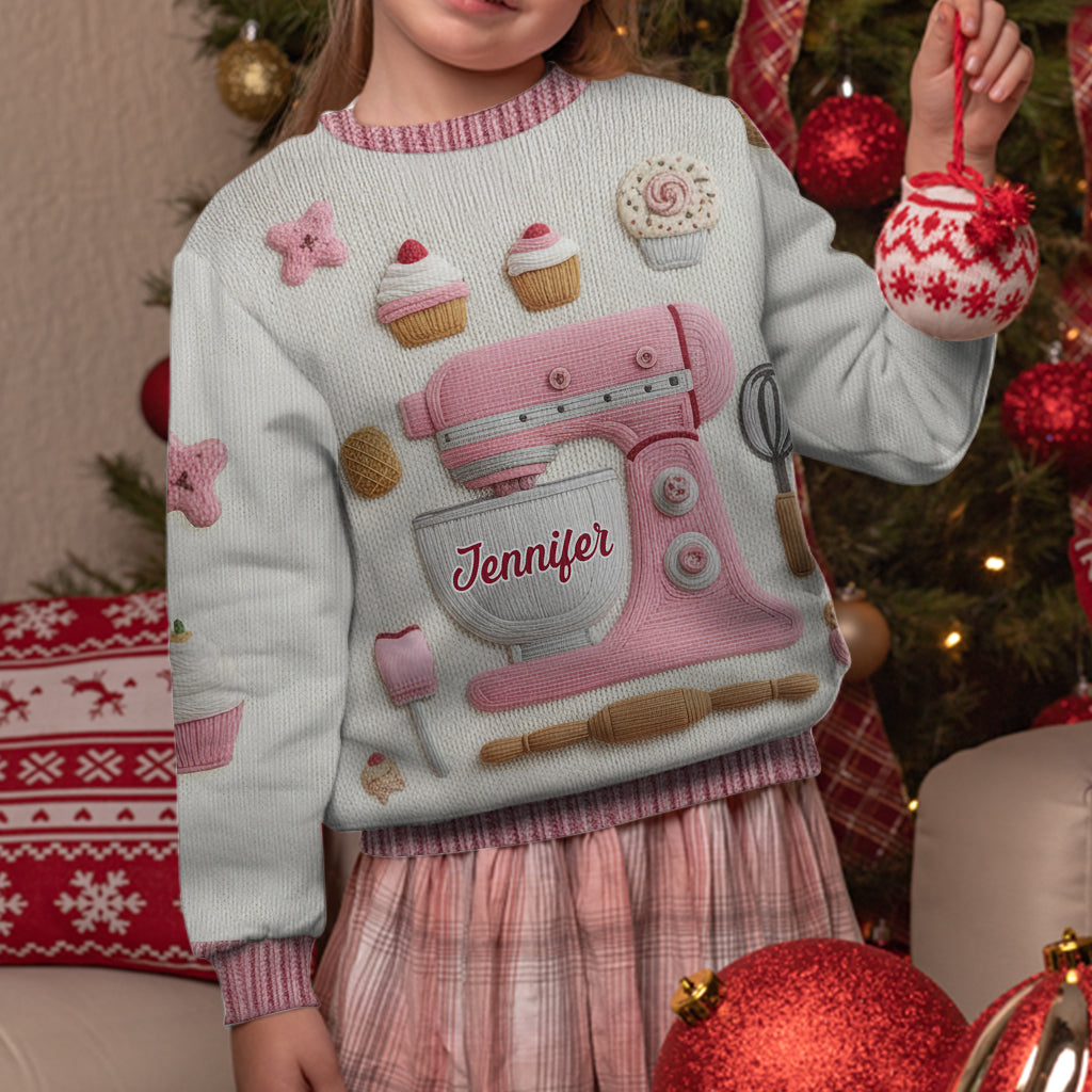 Baking Is My Love - Personalized Baking Ugly Sweater
