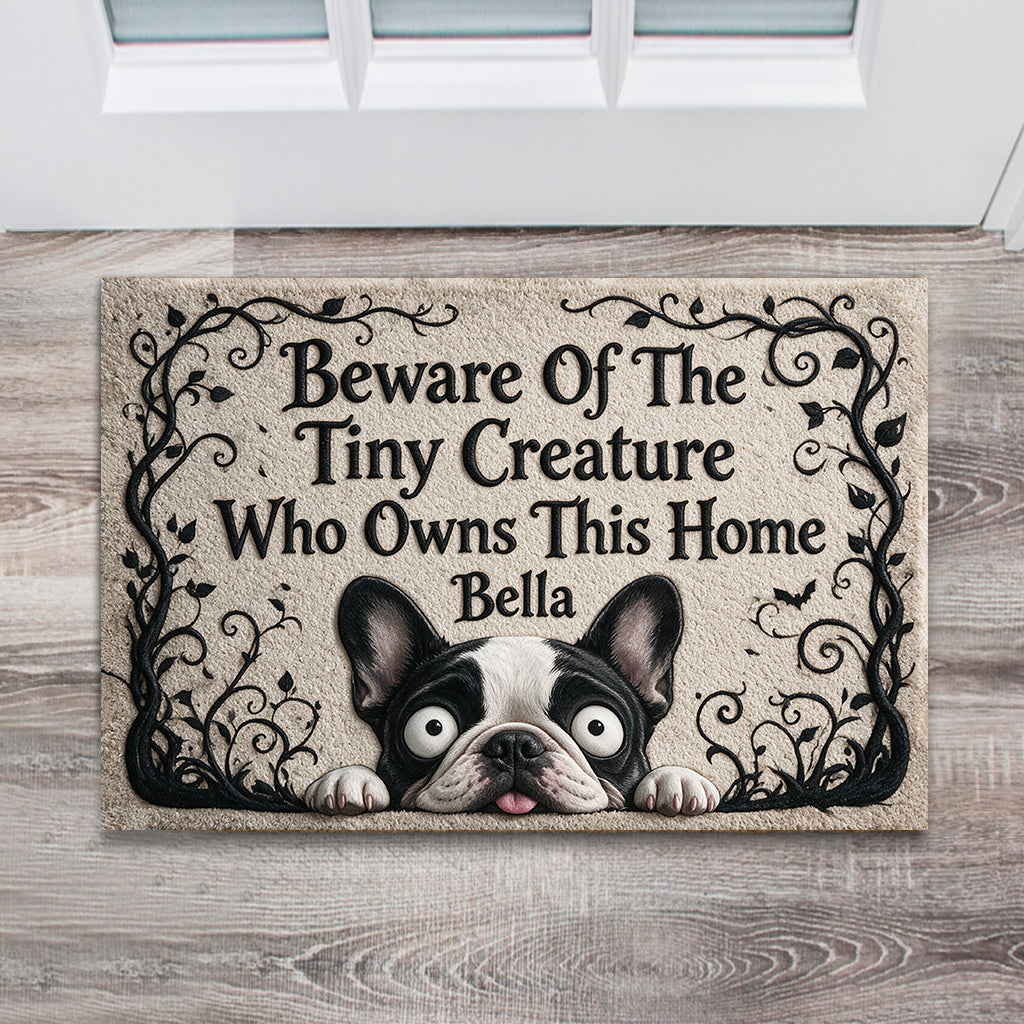 Gothic Welcome Pet Doormat - Personalized Dog Doormat