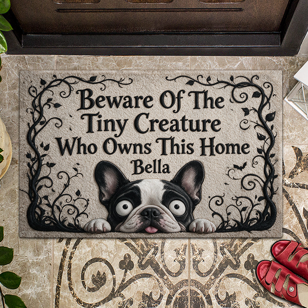 Gothic Welcome Pet Doormat - Personalized Dog Doormat
