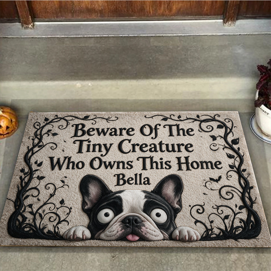 Gothic Welcome Pet Doormat - Personalized Dog Doormat