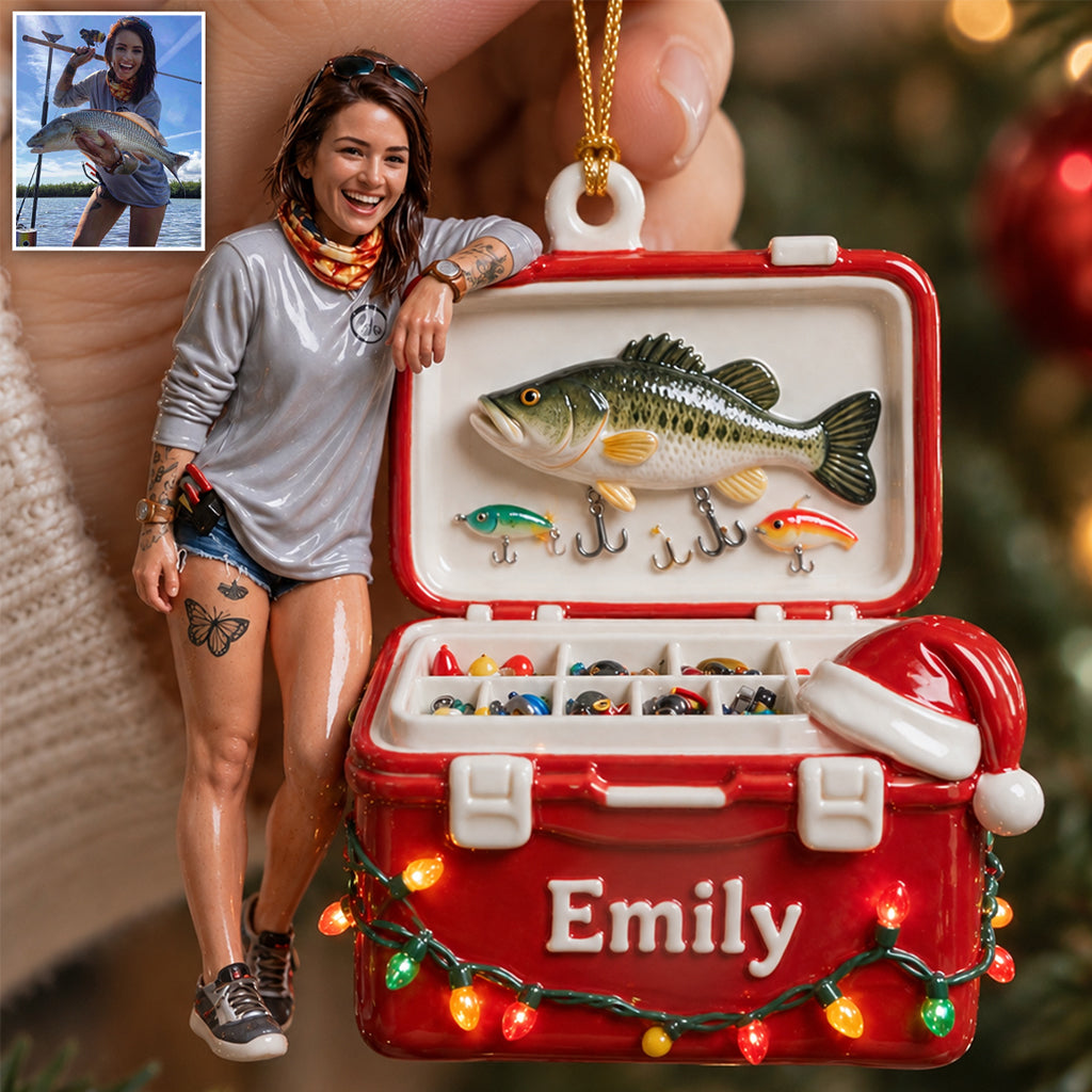 Tackle Box - Personalized Fishing Premium 3D Ornament
