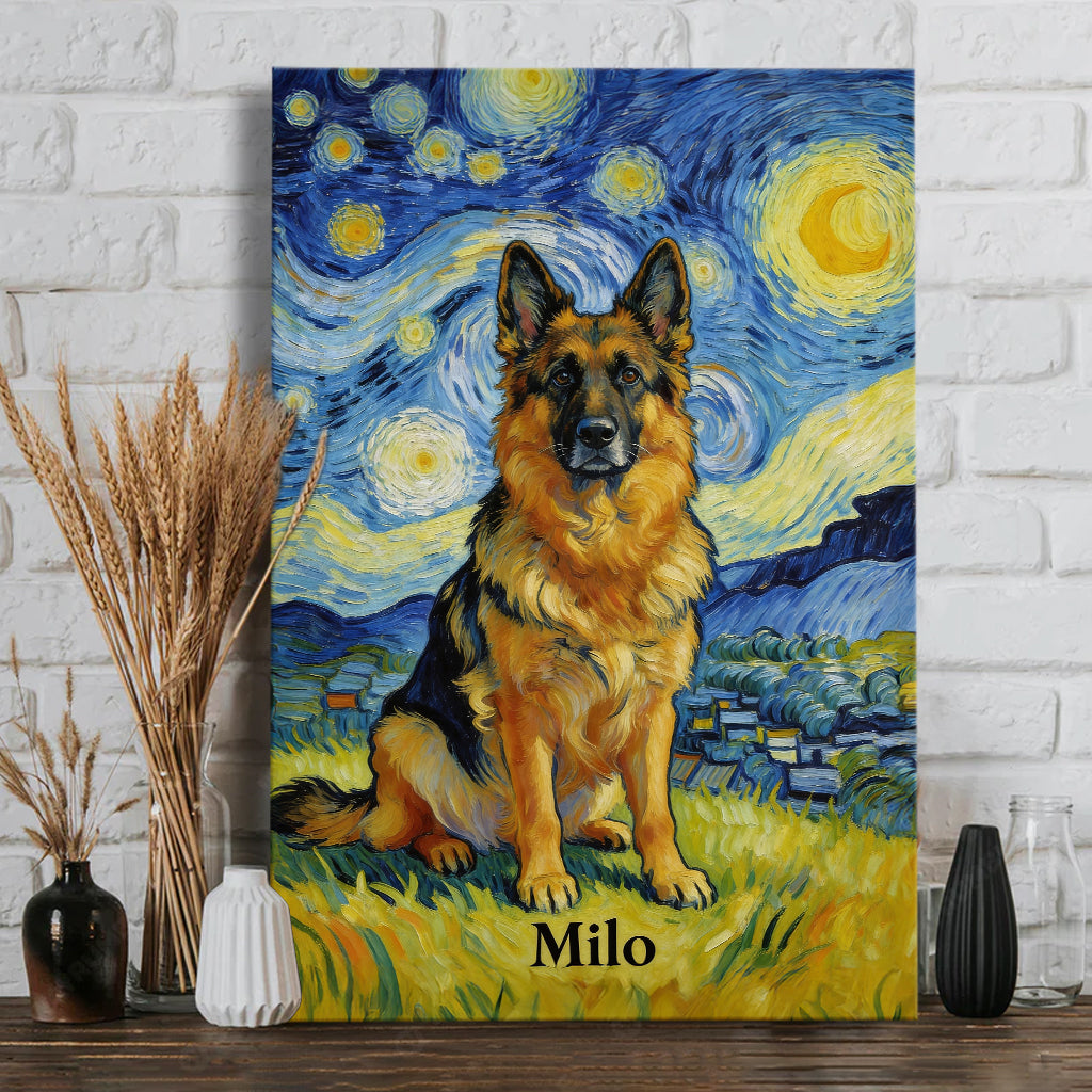 Custom Any Pet Photo - Personalized Dog Canvas And Poster