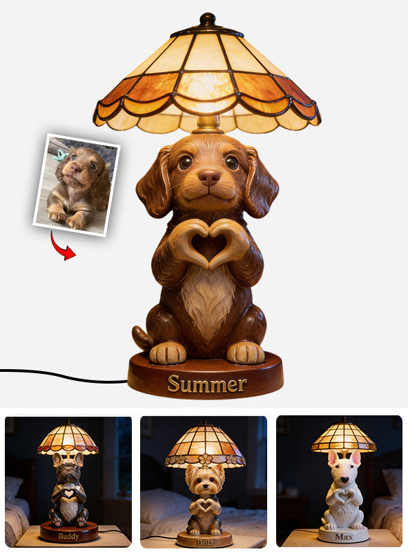 Custom Any Photo - Love My Pet - Personalized Dog Acrylic LED Night Light