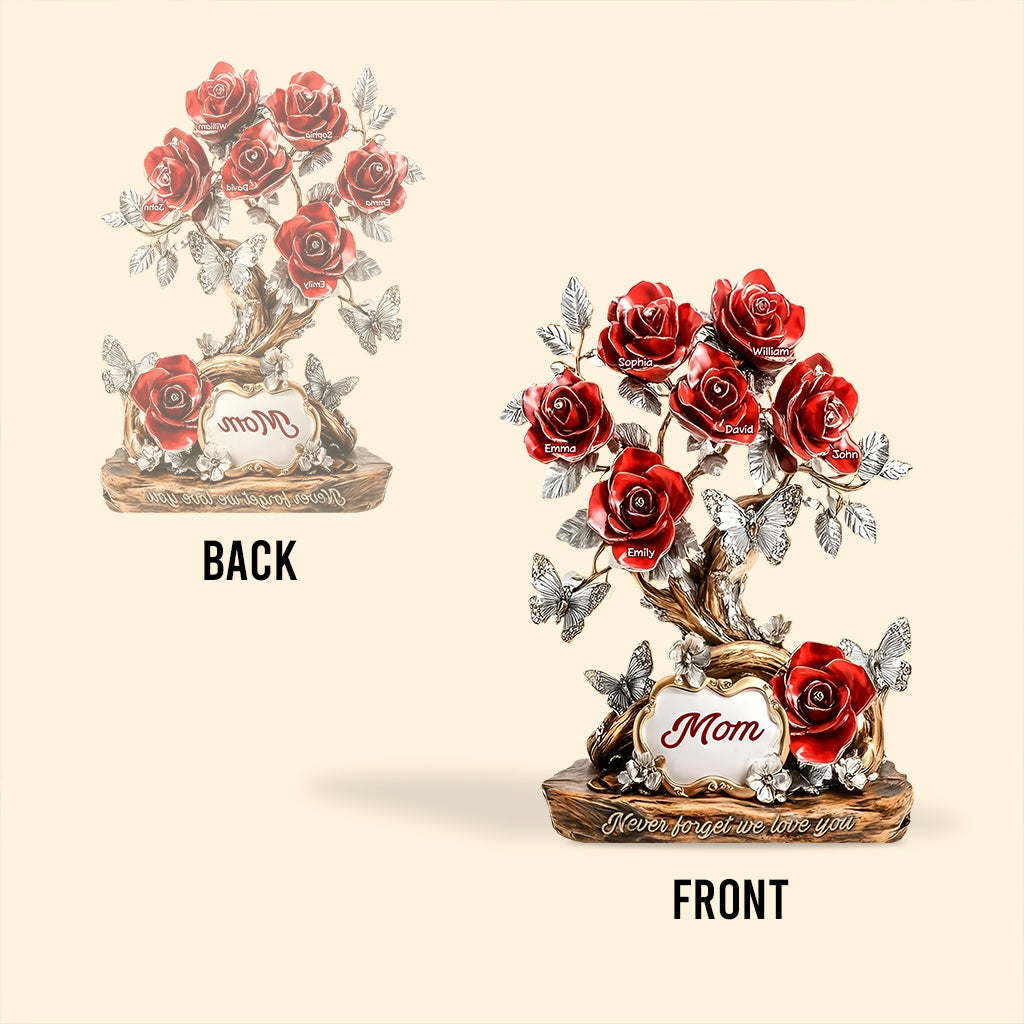 Flowers For Mom - Personalized Mother Custom Shaped Acrylic Plaque