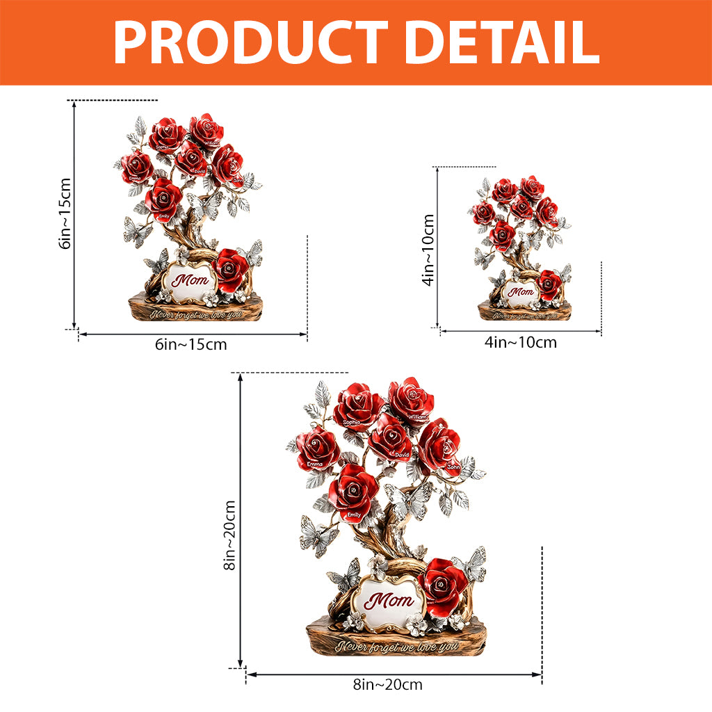 Flowers For Mom - Personalized Mother Custom Shaped Acrylic Plaque