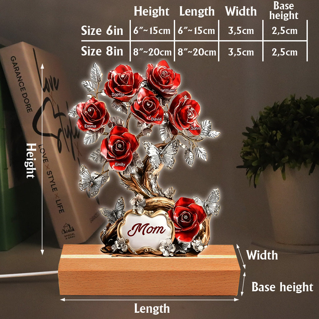 Flowers For Mom - Personalized Mother Custom Shaped Acrylic Plaque