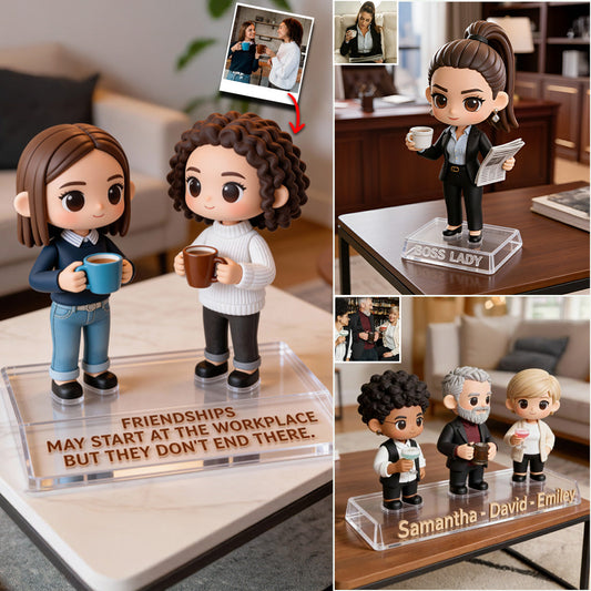 Custom Photo and Preview Instantly - Personalized Colleague Custom Shaped Acrylic Plaque