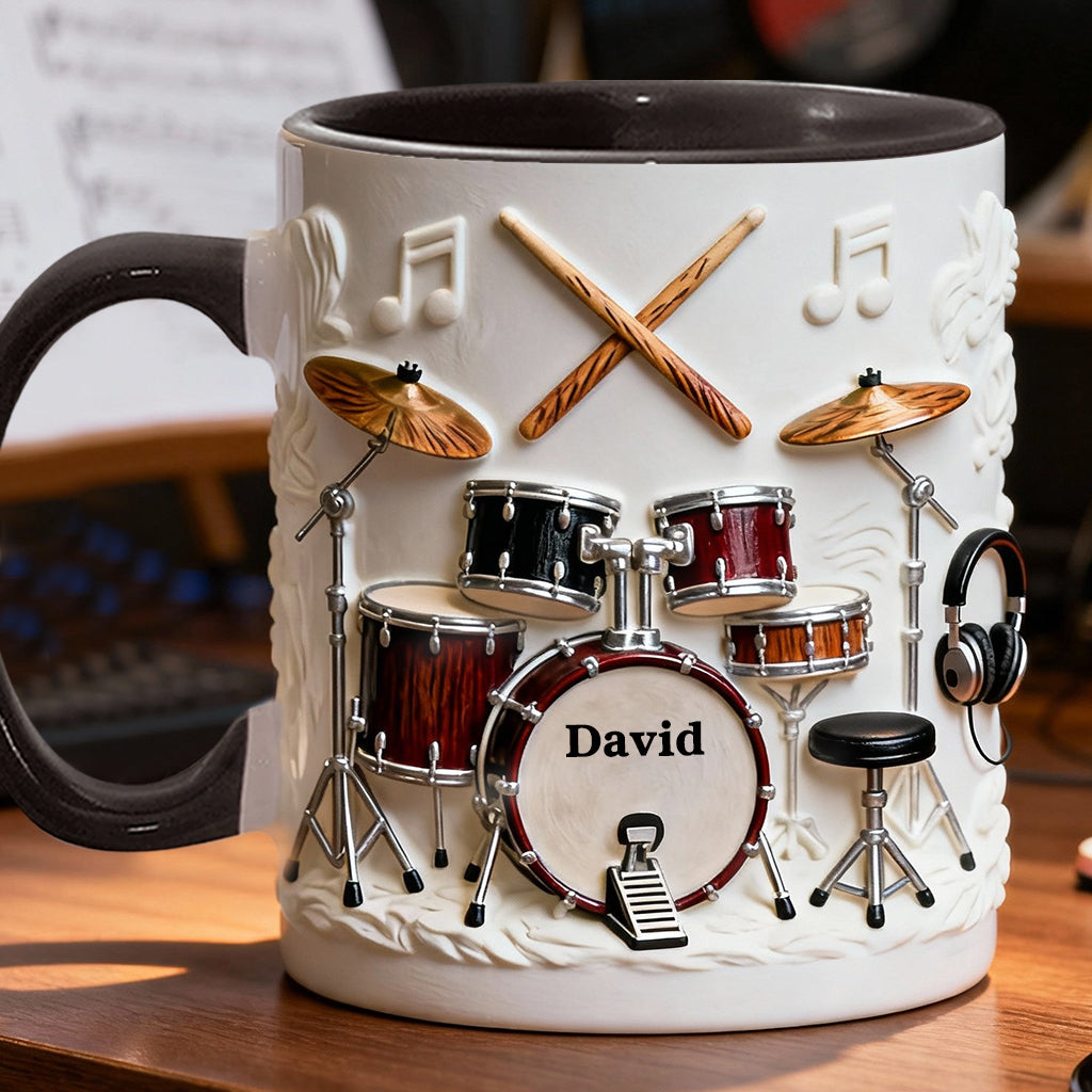 Awsome Drummer - Personalized Drummer Accent Mug & Coaster