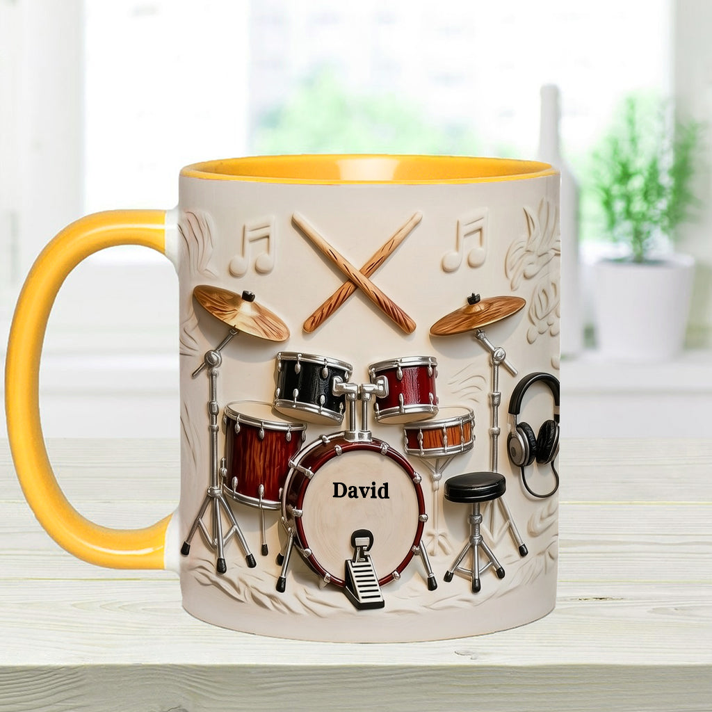 Awsome Drummer - Personalized Drummer Accent Mug & Coaster