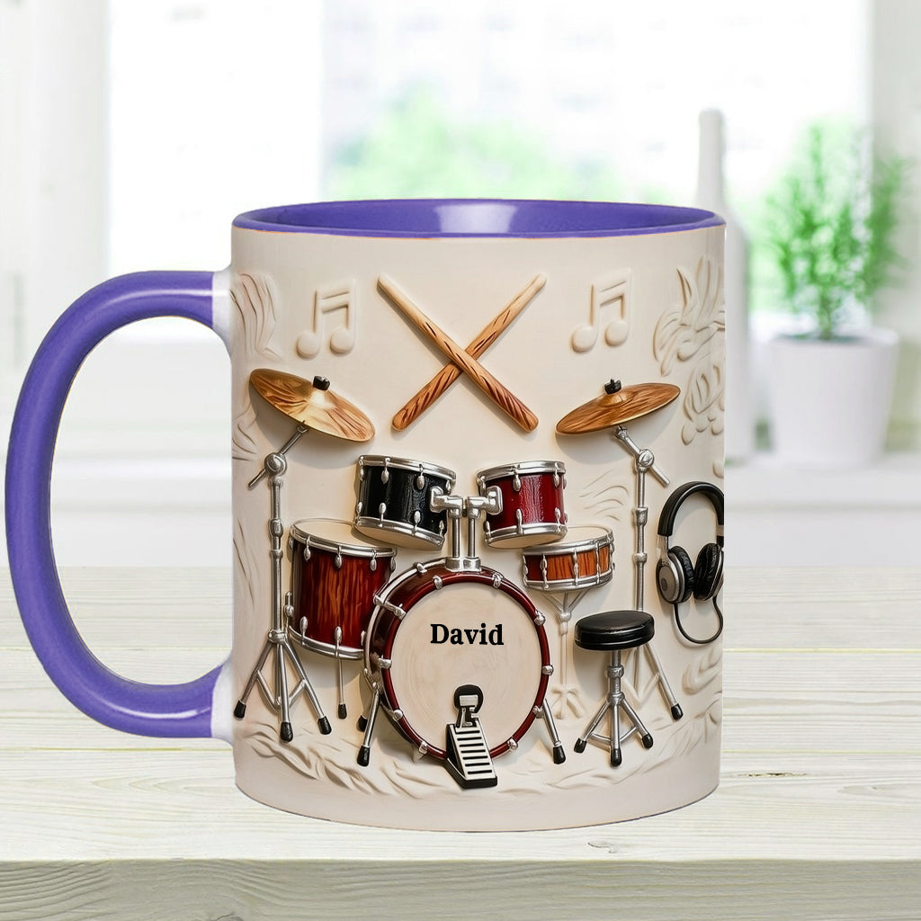 Awsome Drummer - Personalized Drummer Accent Mug & Coaster