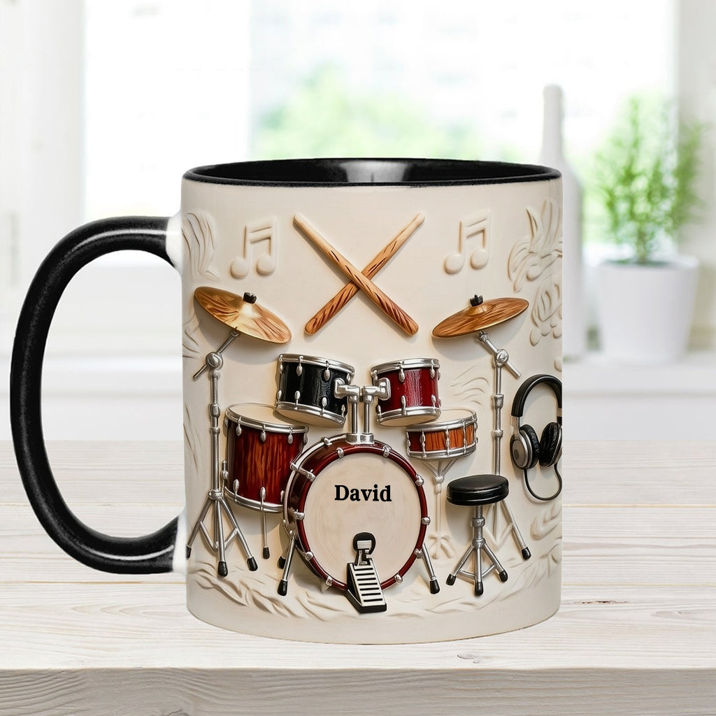 Awsome Drummer - Personalized Drummer Accent Mug & Coaster