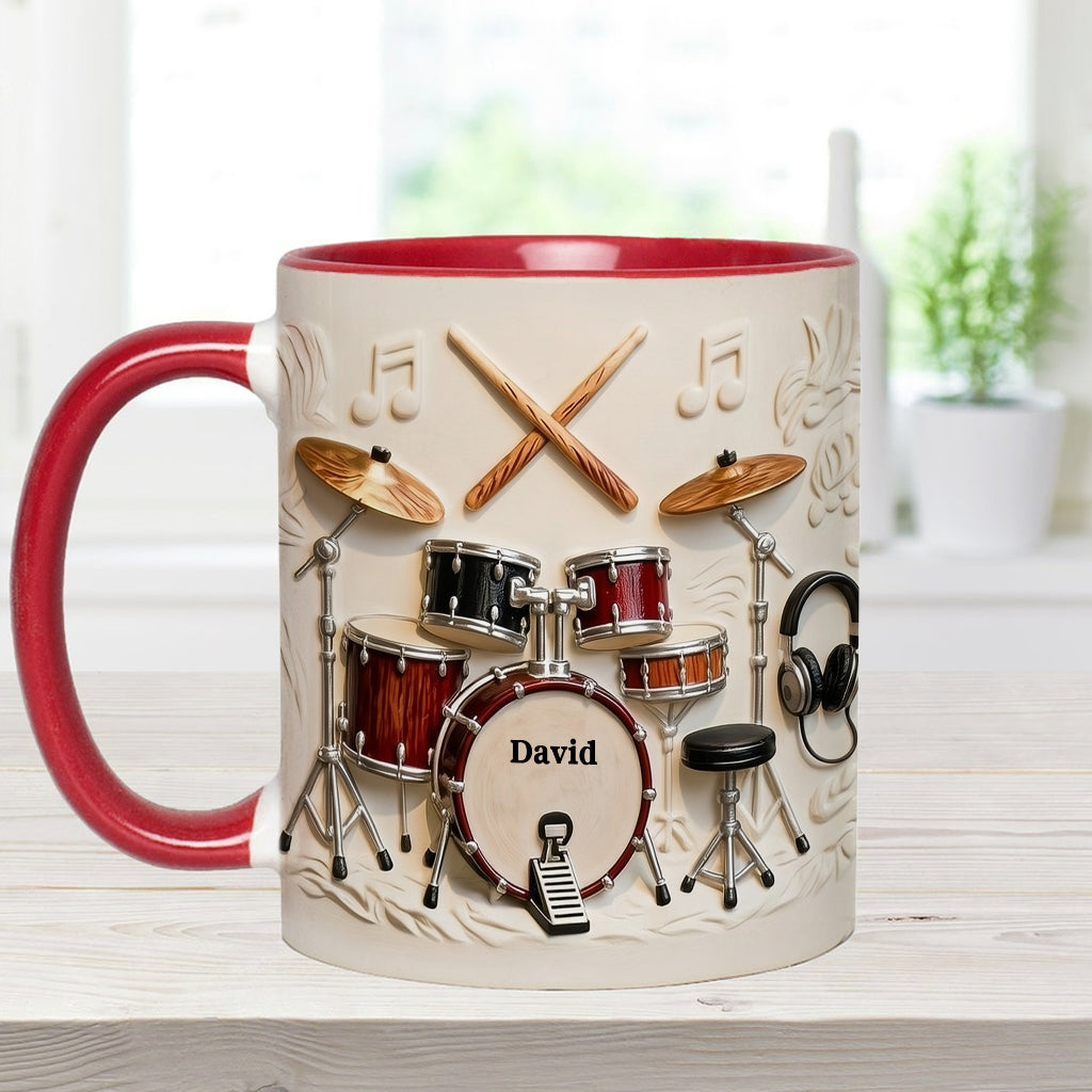 Awsome Drummer - Personalized Drummer Accent Mug & Coaster