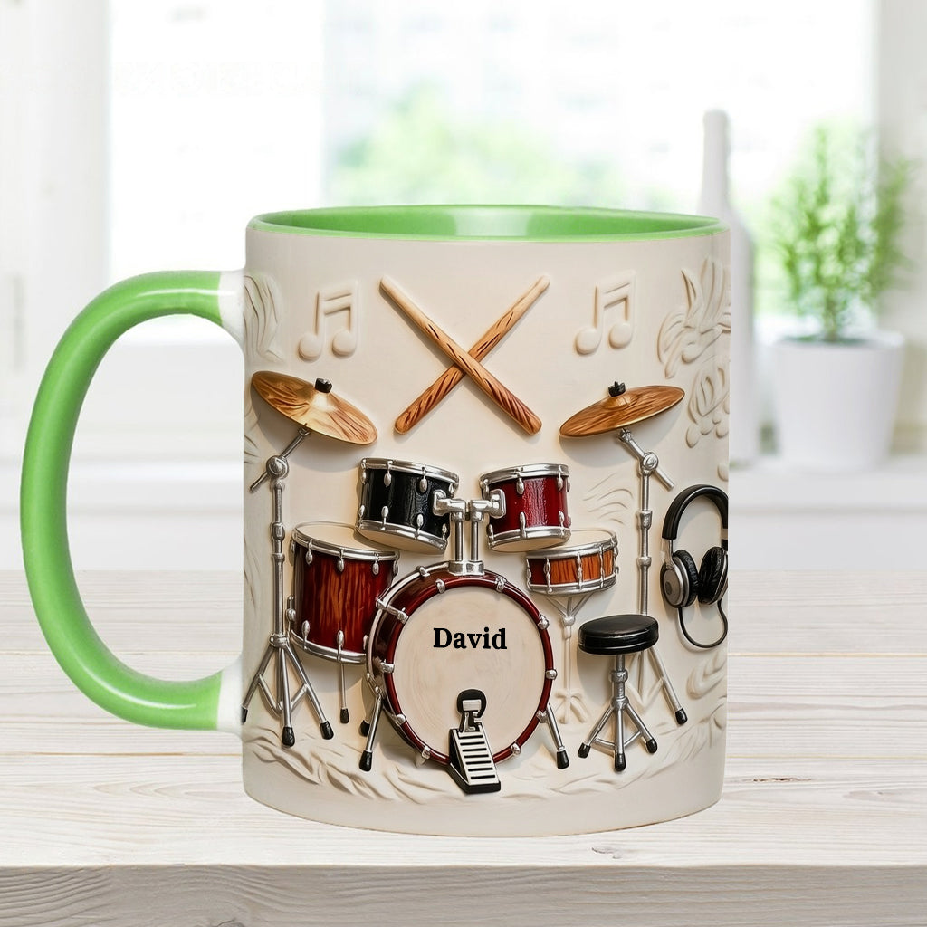 Awsome Drummer - Personalized Drummer Accent Mug & Coaster