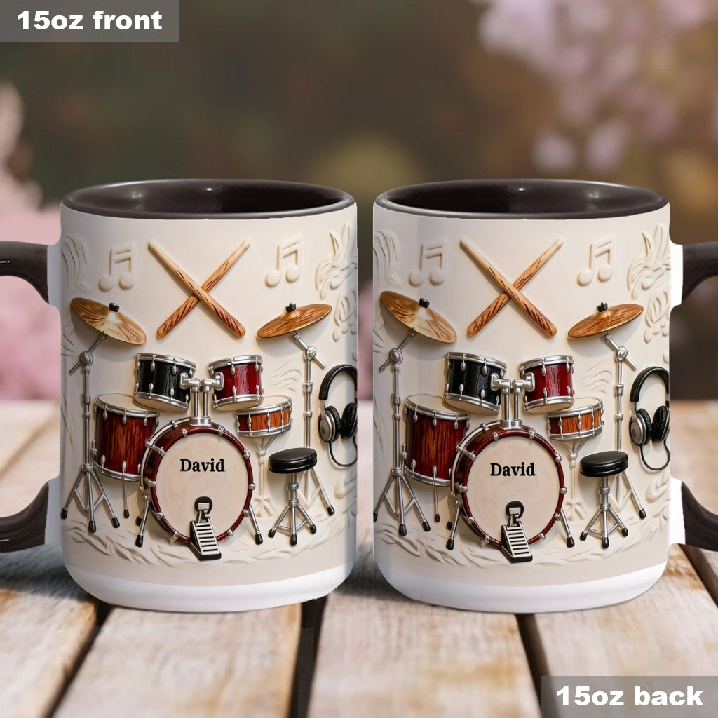 Awsome Drummer - Personalized Drummer Accent Mug & Coaster