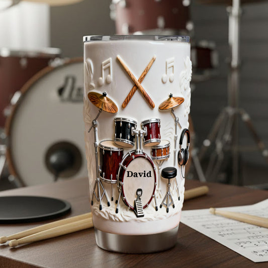 Awsome Drummer - Personalized Drummer Tumbler