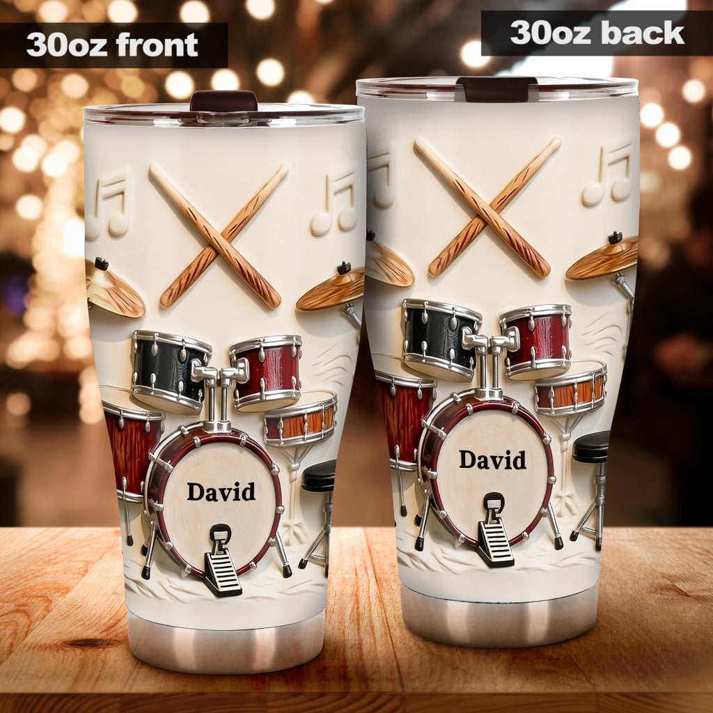 Awsome Drummer - Personalized Drummer Tumbler
