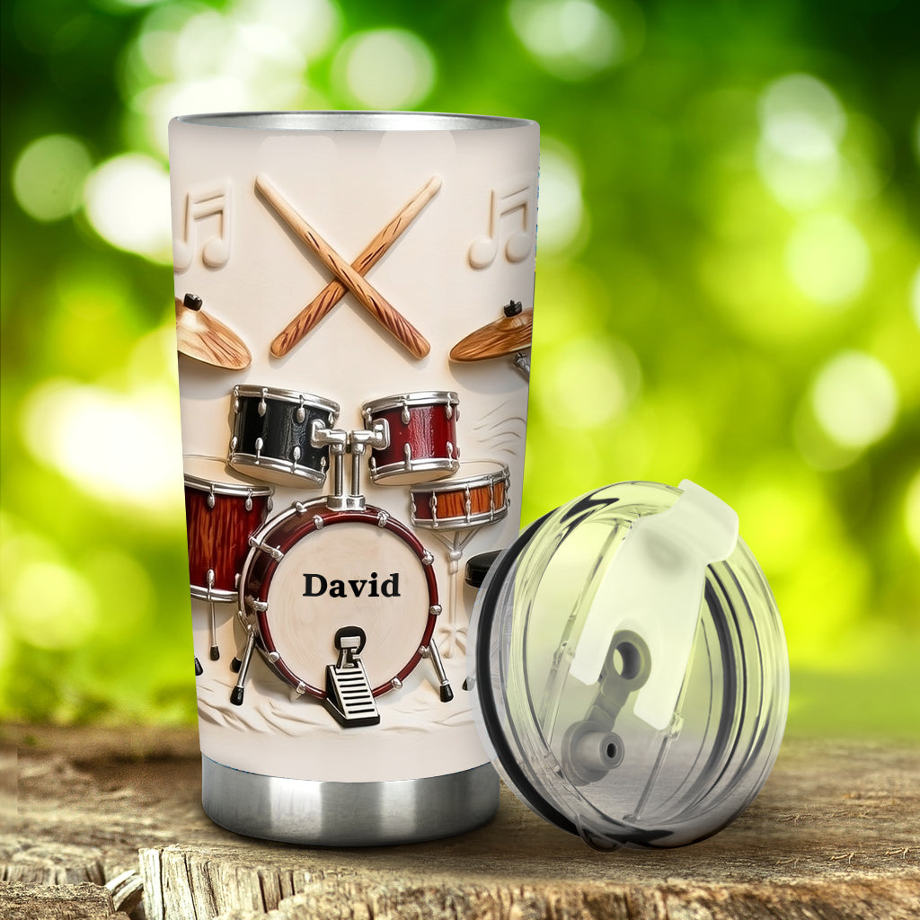 Awsome Drummer - Personalized Drummer Tumbler