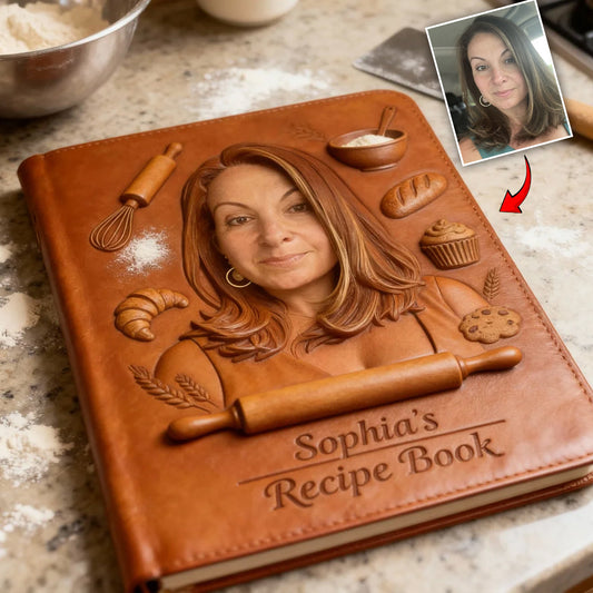 Custom From Any Photo - Personalized Baking Leather Journal