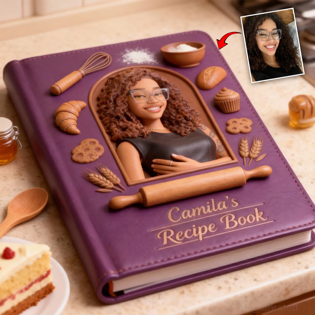 Custom From Any Photo - Personalized Baking Leather Journal