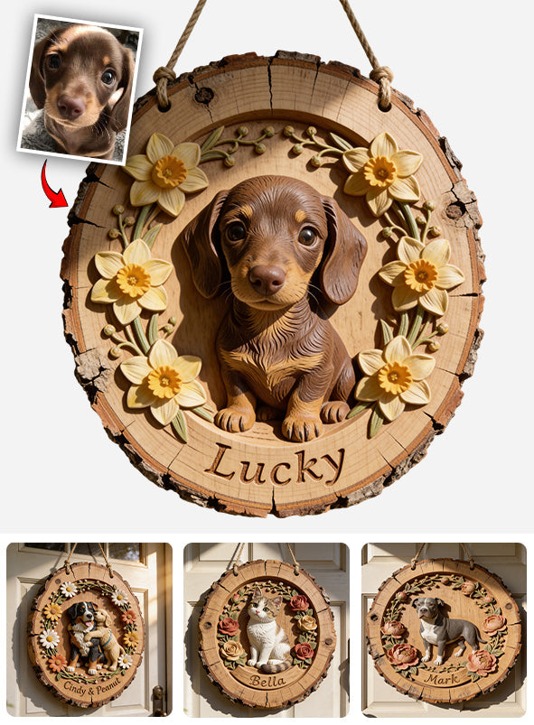 Custom Any Photo - Personalized Dog Custom Shaped Wood Sign