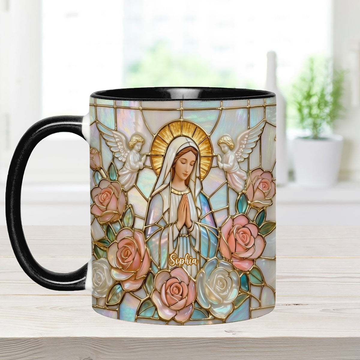 Believe - Personalized Christian Set Accent Mug with Acrylic Stirrers