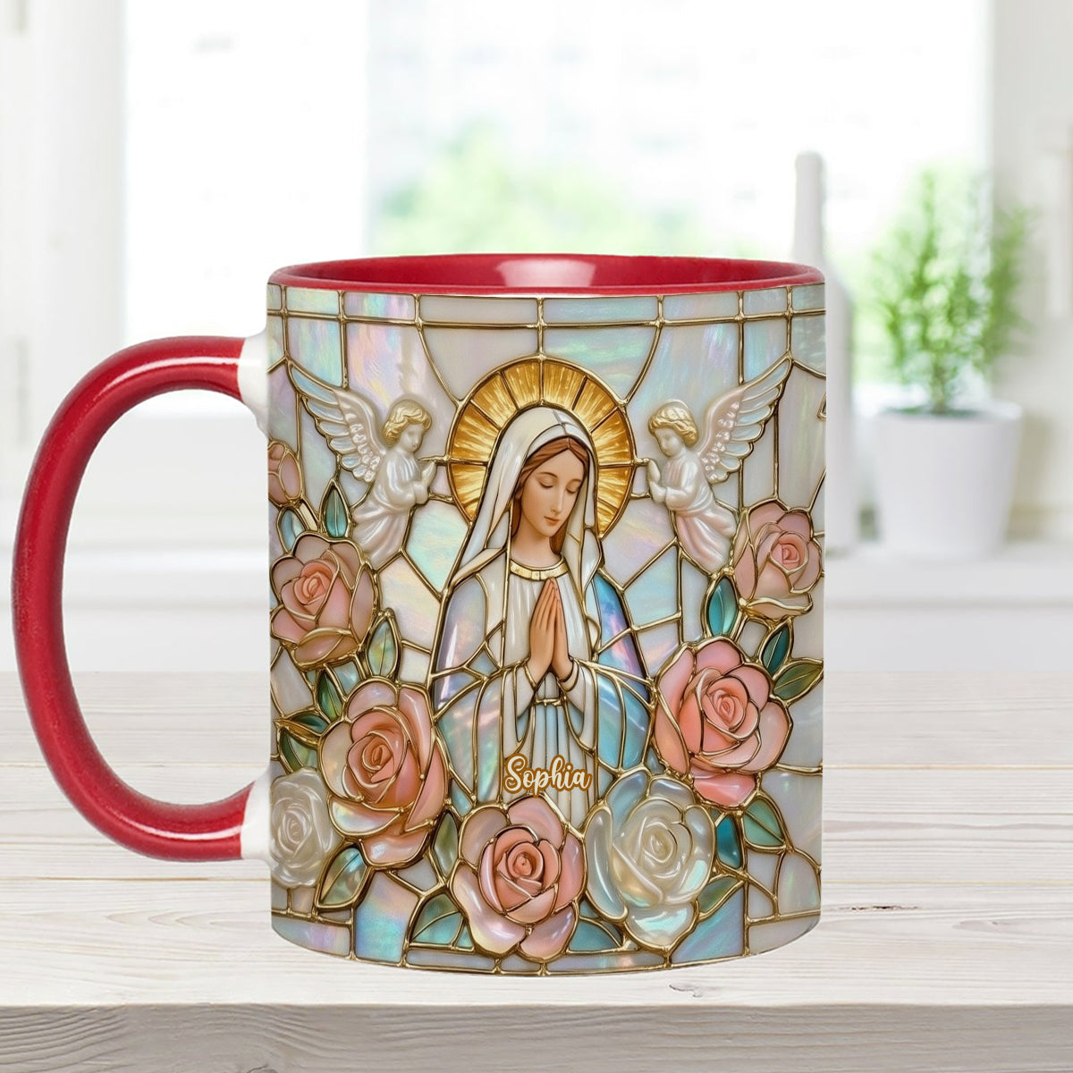 Believe - Personalized Christian Set Accent Mug with Acrylic Stirrers