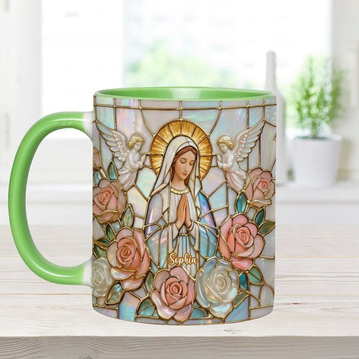 Believe - Personalized Christian Set Accent Mug with Acrylic Stirrers