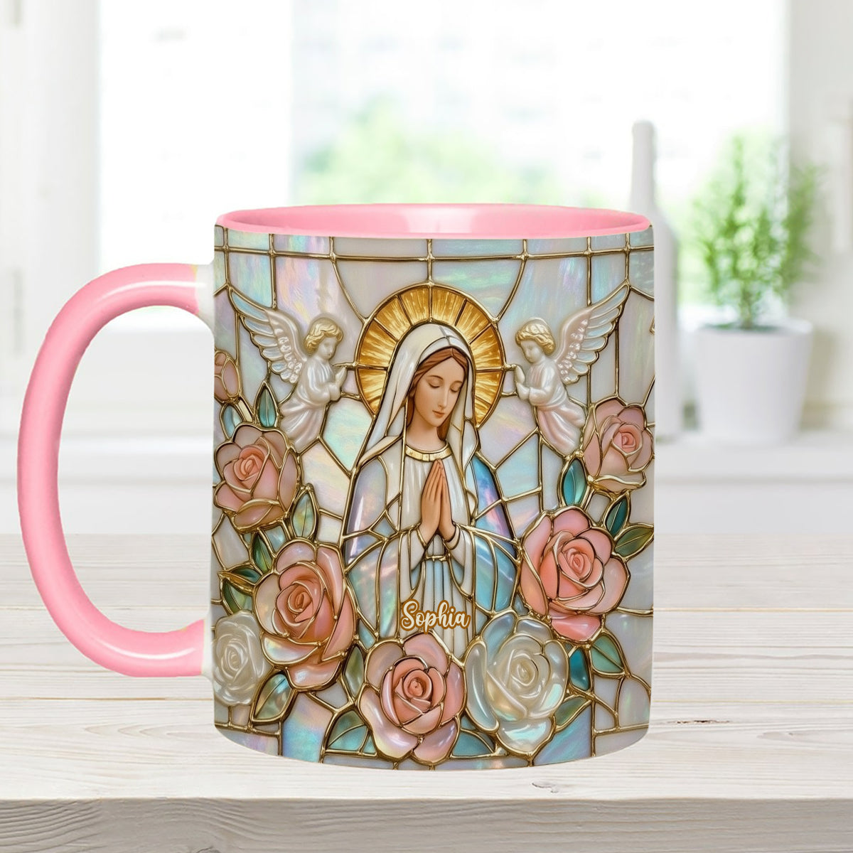 Believe - Personalized Christian Set Accent Mug with Acrylic Stirrers