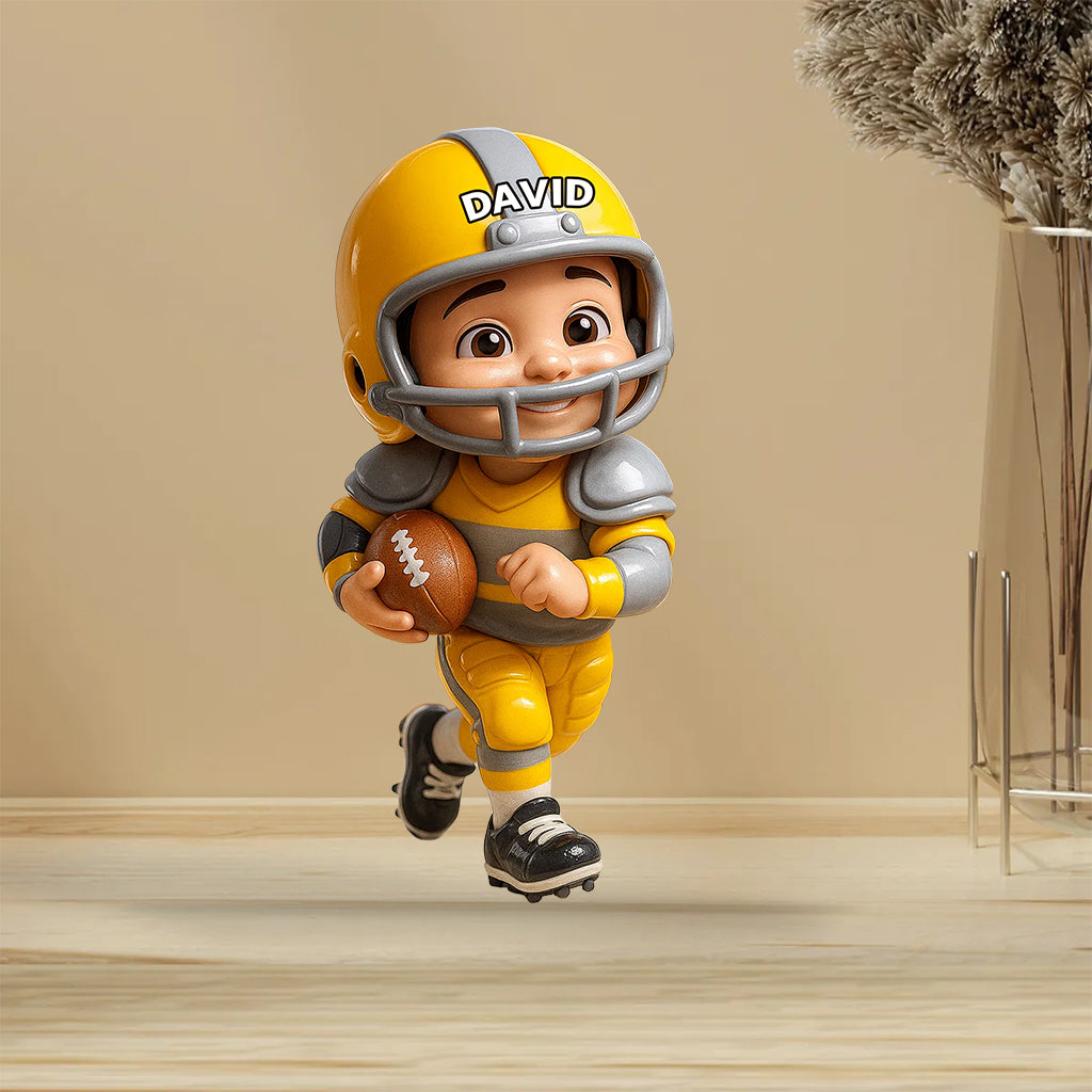 Game Day - Personalized Football Custom Shaped Acrylic Plaque